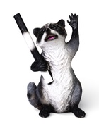 Садовая фигура из полистоуна «Енот-гаишник», 18×16×30 см - Фото 4