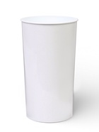 Ваза для цветов, 3.8 л, d=14 см, h=25.5 см, пластиковая, белая  (артикул 10981631)  большой выбор товаров оптом и в розницу по низким ценам с доставкой