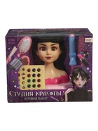 УЦЕНКА HAPPY VALLEY Игровой набор кукла-манекен "Студия красоты" с аксессуарами, темная девочка 10 - Фото 3