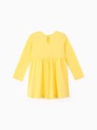Платье для девочки KAFTAN «Балерина» с длинным рукавом, жёлтое, рост 92-98 см  (артикул 10952522)  большой выбор товаров оптом и в розницу по низким ценам с доставкой