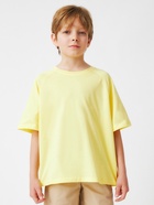 Футболка детская KAFTAN: Oversize, однотонная, жёлтая, рост 134-140 см - Фото 1