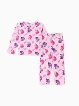 Пижама для девочки (лонгслив и брюки) KAFTAN «Пони», розовая, рост 110-116 см, 150 г