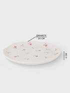 Тарелка 20 см "Уютный дом" красные розы - фото 809493134