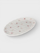 Блюдо сервировочное «Уютный дом. Розы», 30.5×18×2.5 см, керамика, белая - Фото 4