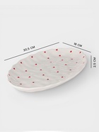 Блюдо сервировочное «Уютный дом. Сердечки», 30.5×18×2.5 см, керамика, белая - Фото 2