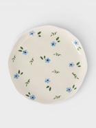 Чайная пара «Уютный дом. Фиалки», 2 предмета: блюдце 15×2 см, чашка 255 мл, керамика, белая 10937619