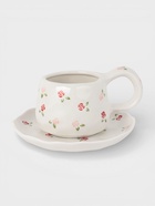 Чайная пара «Уютный дом. Роза», 2 предмета: блюдце 15×2 см, чашка 275 мл, керамика  (артикул 10937622)  большой выбор товаров оптом и в розницу по низким ценам с доставкой