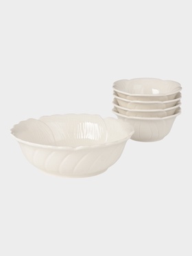 Салатники « Цветок», набор 5 шт.: 1 шт. 390 мл, 4 шт. 100 мл, керамика  (артикул 10939075)  большой выбор товаров оптом и в розницу по низким ценам с доставкой