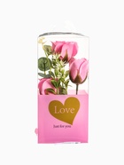 УЦЕНКА Набор из 3 розовых роз в пвс коробке 10989651