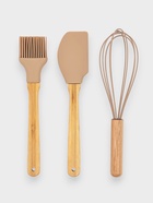 Набор кухонных принадлежностей 3 предмета: лопатка, кисточка, венчик  (артикул 10920411)  большой выбор товаров оптом и в розницу по низким ценам с доставкой