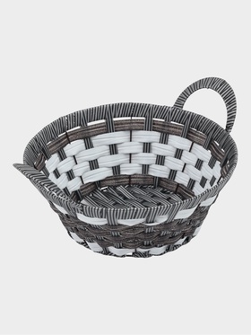 Корзинка для фруктов и овощей "Графит", круглая, 34x28x17 см