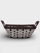 Корзинка для фруктов и хлеба Magistro «Терракота», 36×23×17 см, плетёная, серая - Фото 3