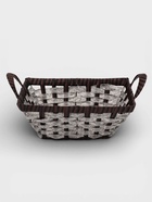 Корзинка для фруктов и хлеба Magistro «Терракота», 36×23×17 см, плетёная, серая - Фото 4