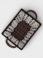 Корзинка для фруктов и хлеба Magistro «Терракота», 36×23×17 см, плетёная, серая - Фото 5