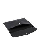 Папка-конверт на кнопке, формат А4, кожзам, чёрная - Фото 5