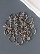 Кольцо для брелока на цепочке с карабином 6.5 см, d=2.3 см, карабин 1.3 см, набор 20 шт.  (артикул 10959751)  большой выбор товаров оптом и в розницу по низким ценам с доставкой