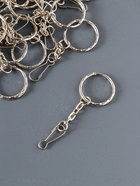 Кольцо для брелока на цепочке с карабином 7 см, d=2.2 см, карабин 2 см, набор 20 шт. - Фото 1