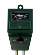 Прибор для измерения влажность/pH/кислотность почвы, зелёный - Фото 2