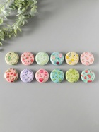 Набор шкатулок для украшений «Фрукты и овощи», 12 шт., мини, металл, круглая, 6.8×6.8×1.7 см - Фото 1