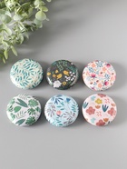 Набор шкатулок для украшений «Цветы и листья», 12 шт., мини, металл, круглая, 6.8×6.8×1.7 см - Фото 3