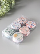 Набор шкатулок для украшений «Цветы и листья», 12 шт., мини, металл, круглая, 6.8×6.8×1.7 см - Фото 6