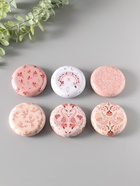 Набор шкатулок для украшений «Рисунки на бежевом», 12 шт., мини, металл, круглая, 6.8×6.8×1.7 см - Фото 3