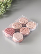 Набор шкатулок для украшений «Рисунки на бежевом», 12 шт., мини, металл, круглая, 6.8×6.8×1.7 см - Фото 7