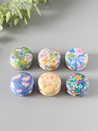 Набор шкатулок для украшений «Полевые цветы», 12 шт., мини, металл, круглая, 4×4×2 см - Фото 3