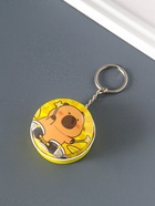 Шкатулка - брелок для ключей на кольце «Капибара», круглая, мини, 4.5×4.5×2 см, МИКС - Фото 3