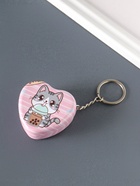 Шкатулка - брелок для ключей на кольце «Зверёк с молочным чаем», сердце, мини, 5×5×2 см, МИКС - Фото 2