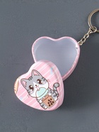 Шкатулка - брелок для ключей на кольце «Зверёк с молочным чаем», сердце, мини, 5×5×2 см, МИКС - Фото 4