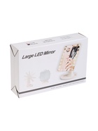 Зеркало KZ-06, подсветка, сенсорная кнопка, 22 диода, 26.5×16×12 см, 4хАА, чёрное - Фото 10