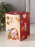 Копилка для денег «Кот Манэки-нэко с веером», керамика, 7.8×7.5×12.5 см - Фото 6