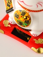 Маятник настольный антистресс от солнечной батареи «Манэки-нэко счастливый барабан», керамика, 10×11×10.8 см - Фото 5