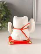 Маятник настольный антистресс от солнечной батареи «Манэки-нэко с золотыми слитками», керамика, 10×11×10.8 см - Фото 3