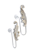 УЦЕНКА Крючок для штор CAPPIO KS042, цвет серебро с золотом, набор 2 шт. - Фото 1