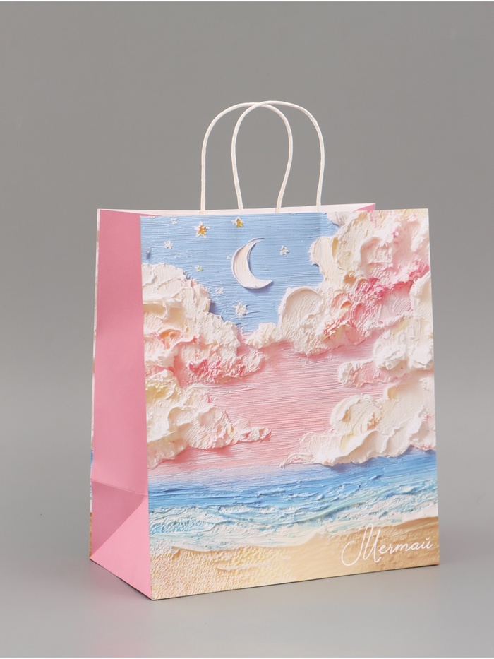 Пакет подарочный «Мечтай», 28 х 32 х 15 см - Фото 1
