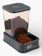 Автокормушка, 1.5 л, нескользящее основание, чёрная - фото 809484369