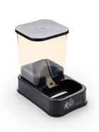 Автокормушка, 1.5 л, нескользящее основание, чёрная 10952475