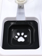 Комплекс автокормушка и автопоилка, 800 мл, с металлической миской, белый 10952476