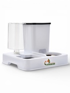 Комплекс автокормушка и автопоилка, 800 мл, с металлической миской, белый 10952476