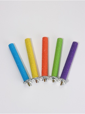 Минеральные жердочки "ХочуТочу" для птиц, диаметр 2 см, 15 см, микс цветов