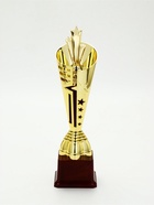 Кубок 197С, наградная фигура, золото, подставка пластик, 31×8.5×8.5 см  (артикул 10949569)  большой выбор товаров оптом и в розницу по низким ценам с доставкой