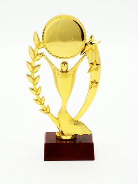 Кубок под нанесение, наградная фигура, золото, подставка пластик, 17.5×9.5×6.5 см