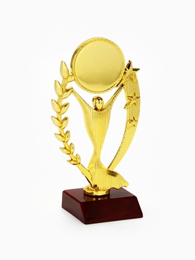 Кубок под нанесение, наградная фигура, золото, подставка пластик, 17.5×9.5×6.5 см  (артикул 10949571)  большой выбор товаров оптом и в розницу по низким ценам с доставкой