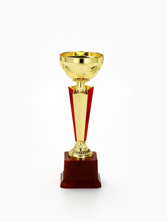 Кубок 196С, наградная фигура, золото, подставка пластик, 23.6×7.5×7.5 см