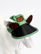 Кепка для животных, размер M, ОГ 32-39 см, высота 10 см, зелёная - Фото 2