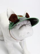 Кепка для собак и кошек, размер L (ОГ 35-46 см, высота 13 см), зелёная - фото 69174996