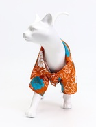 Рубашка для собак «Тропики», размер S, ДС 25, ОГ 35, ОШ 23 см, оранжевая  (артикул 10958208)  большой выбор товаров оптом и в розницу по низким ценам с доставкой