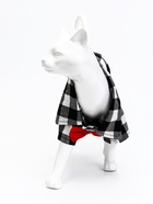 Рубашка для собак «Пианист», размер M, ДС 26, ОГ 34, ОШ 25 см, чёрная  (артикул 10958211)  большой выбор товаров оптом и в розницу по низким ценам с доставкой